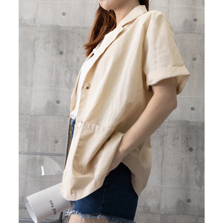【美品✨】LARDINI リネン混 テーラードジャケット アイボリー 40 out010044_iv.jpg