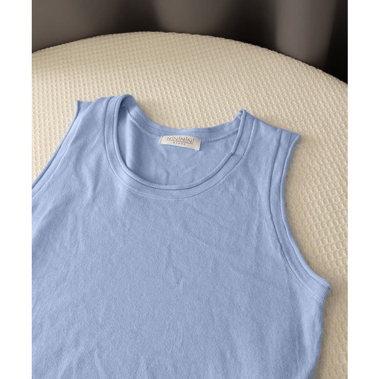ニットタンクトップ サイドスリット韓国風 | Miniministore | 詳細画像18 