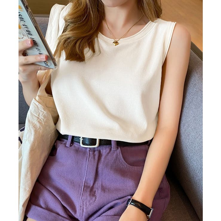 ニットタンクトップ サイドスリット韓国風 | Miniministore | 詳細画像8 