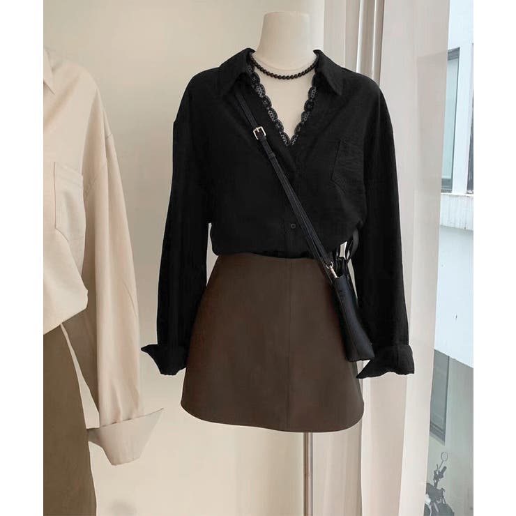 シャツブラウス長袖 レース襟シャツ春秋夏 | Miniministore | 詳細画像22 