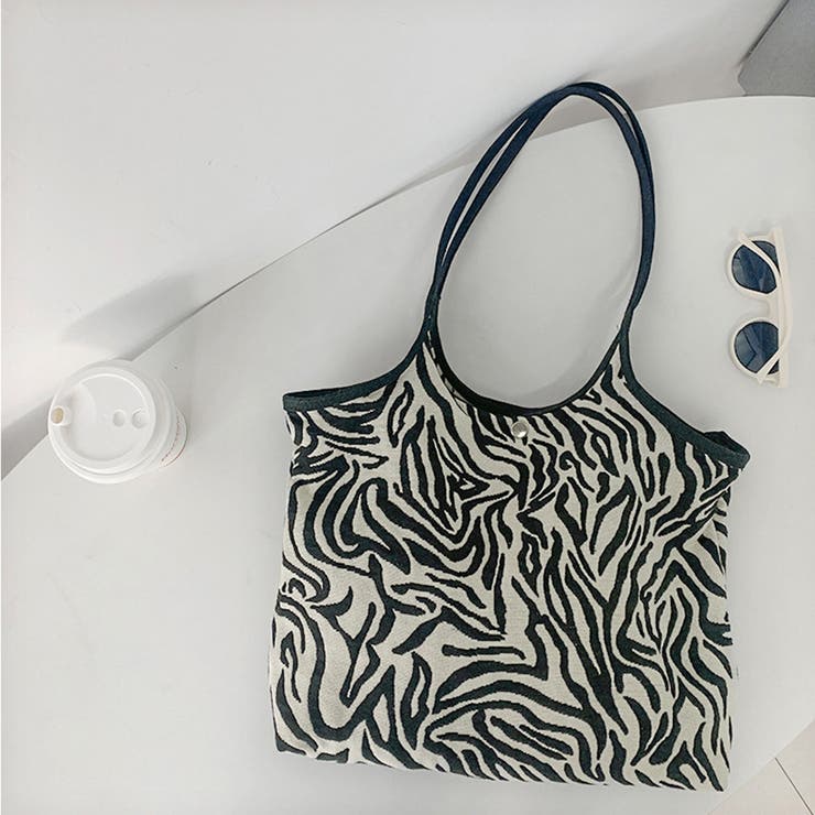トートバッグ キャンバス ゼブラ柄 韓国 | Miniministore | 詳細画像7 