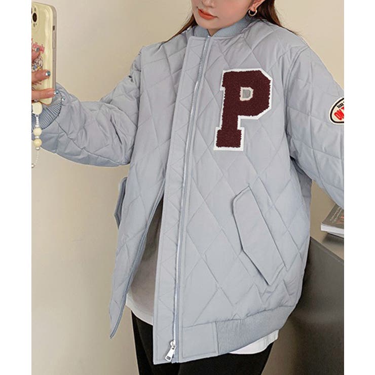 中綿ジャケット キルティングブルゾン防寒 | Miniministore | 詳細画像12 