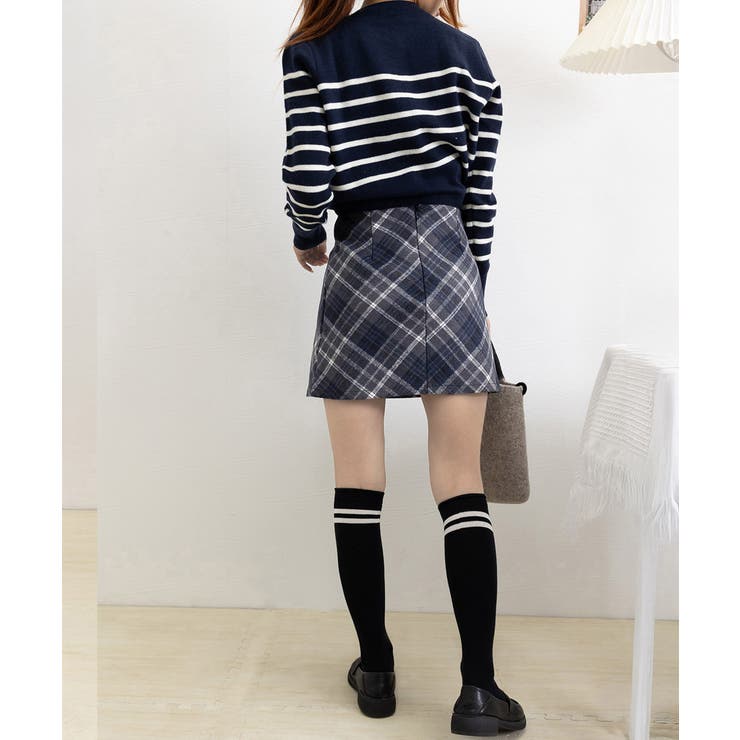 レトロチェック柄ミニスカートハイウエスト | Miniministore | 詳細画像28 