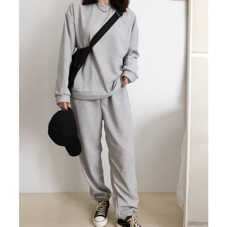 ワッフルスウェットセットアップ 春秋長袖 | Miniministore | 詳細画像13 