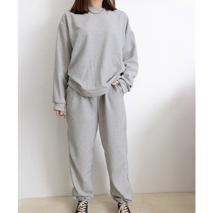 ワッフルスウェットセットアップ 春秋長袖 | Miniministore | 詳細画像16 