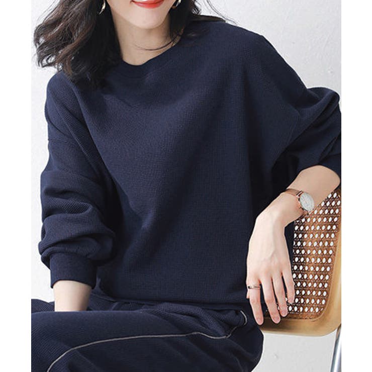 ワッフルスウェットセットアップ 春秋長袖 | Miniministore | 詳細画像5 