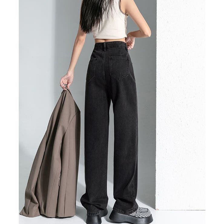 裏起毛デニムパンツウエスト調節ボタン付き | Miniministore | 詳細画像21 