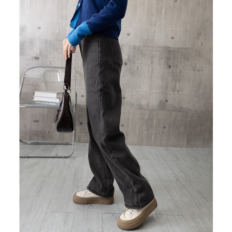 裏起毛デニムパンツウエスト調節ボタン付き | Miniministore | 詳細画像23 