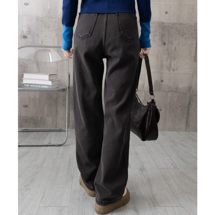 裏起毛デニムパンツウエスト調節ボタン付き | Miniministore | 詳細画像24 