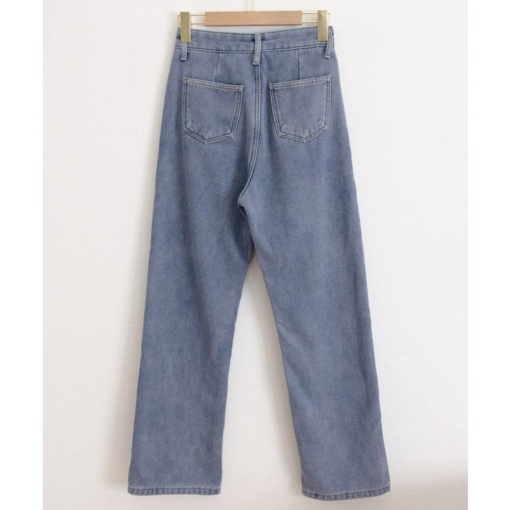 裏起毛デニムパンツウエスト調節ボタン付き | Miniministore | 詳細画像27 