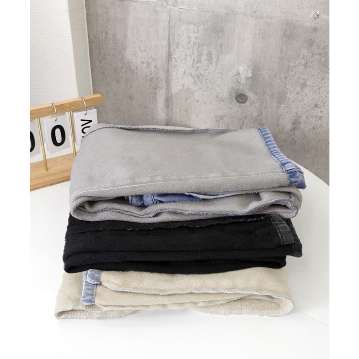 裏起毛デニムパンツウエスト調節ボタン付き | Miniministore | 詳細画像29 