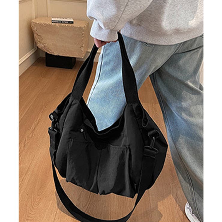 ナイロンショルダーバッグ大容量トート軽量 | Miniministore | 詳細画像7 