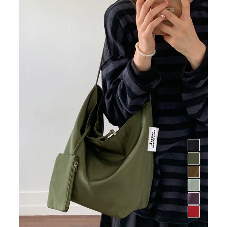 大容量トートバッグ ミニポーチ付き 無地 | Miniministore | 詳細画像1 
