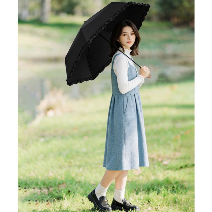 3段折りたたみ傘収納袋付き耐風晴雨兼用傘 | Miniministore | 詳細画像8 