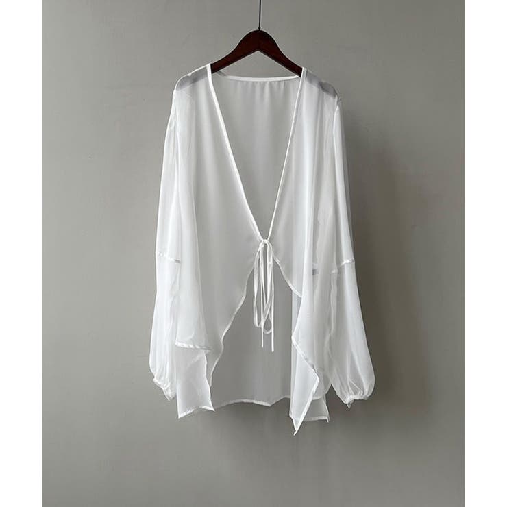 シアーカーディガン レディース薄手羽織り | Miniministore | 詳細画像19 