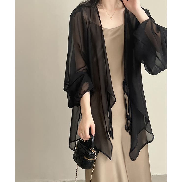 シアーカーディガン レディース薄手羽織り | Miniministore | 詳細画像2 