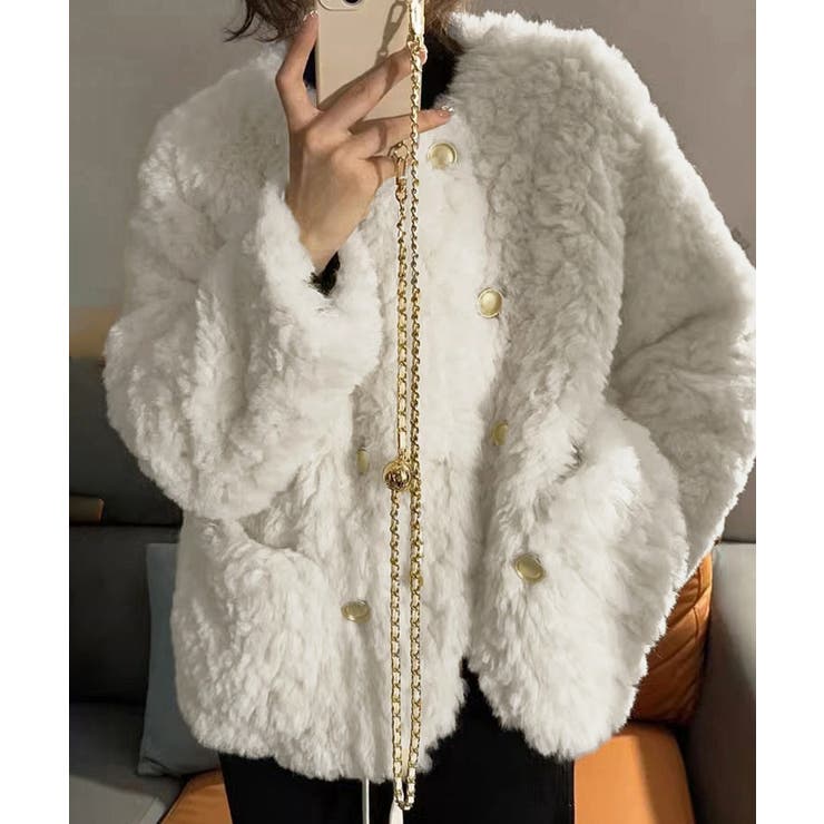 ボアジャケット もこもこアウター 韓国風 | Miniministore | 詳細画像1 