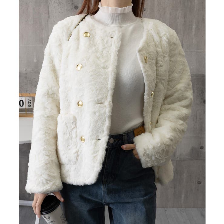 ボアジャケット もこもこアウター 韓国風 | Miniministore | 詳細画像12 