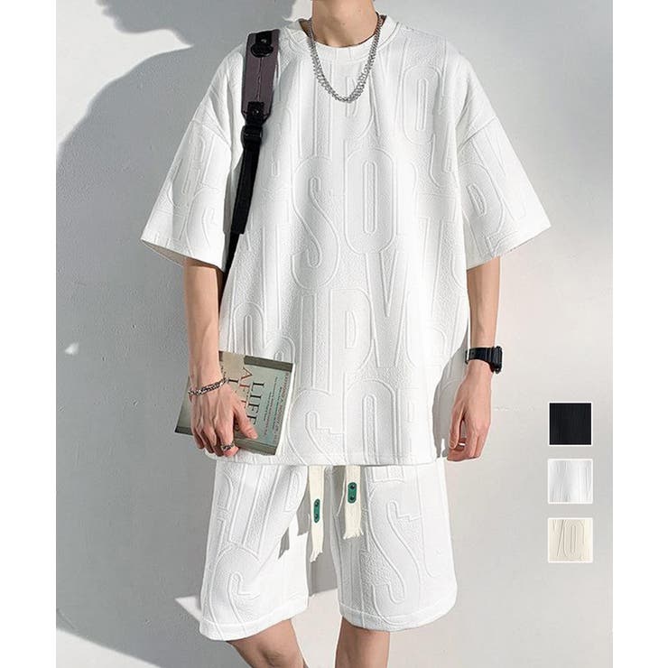 超美品 メンズ 半袖tシャツ ハーフパンツセット[品番：II000011778 トップス
