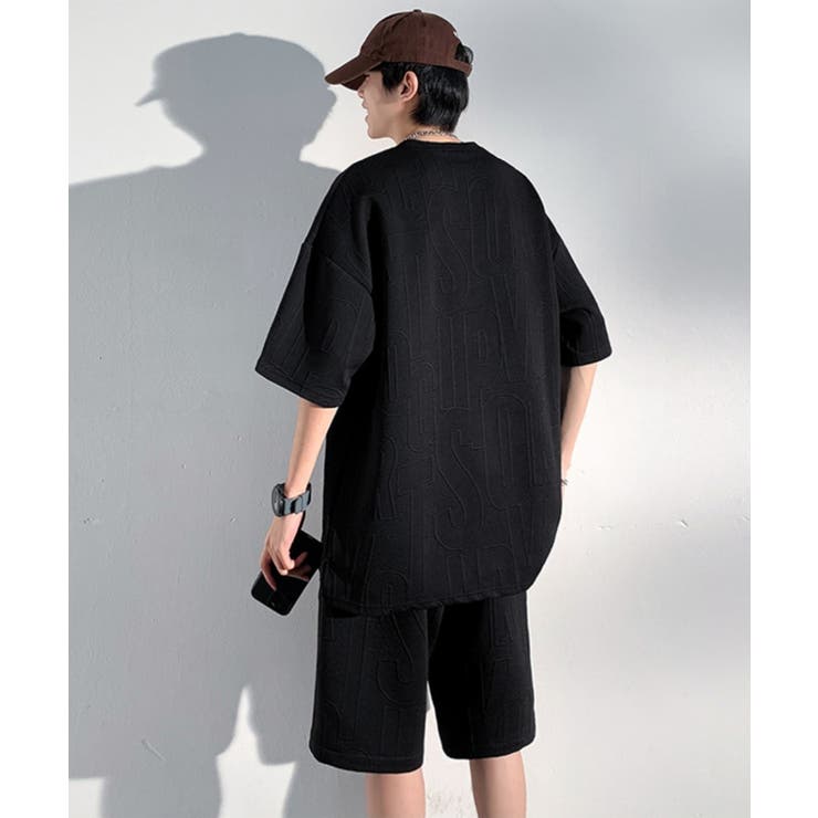 メンズ 半袖tシャツ ハーフパンツセット[品番：II000011778