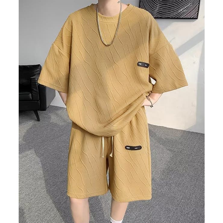 メンズ 半袖tシャツ ハーフパンツセット[品番：II000011761
