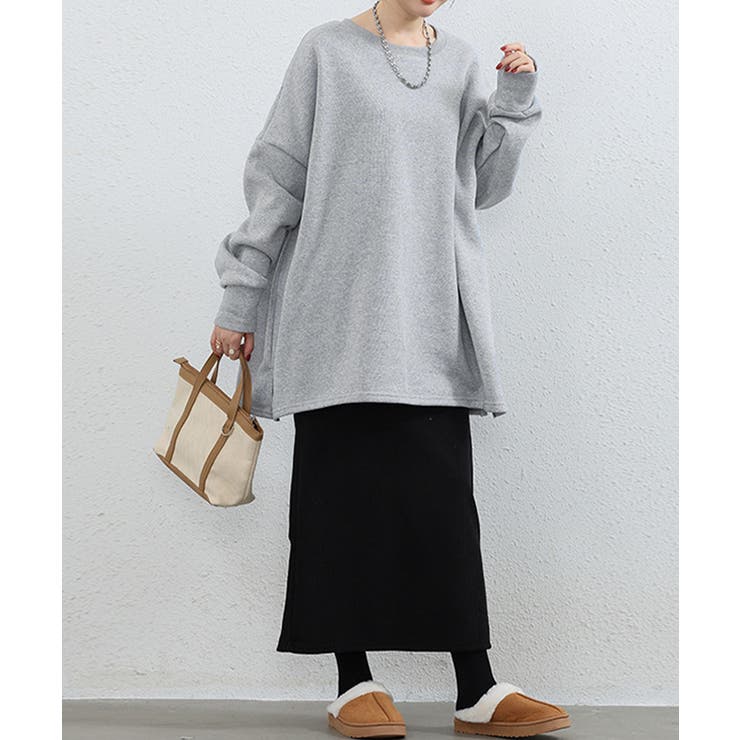 ビッグシルエットスウェット裏起毛トップス | Miniministore | 詳細画像11 