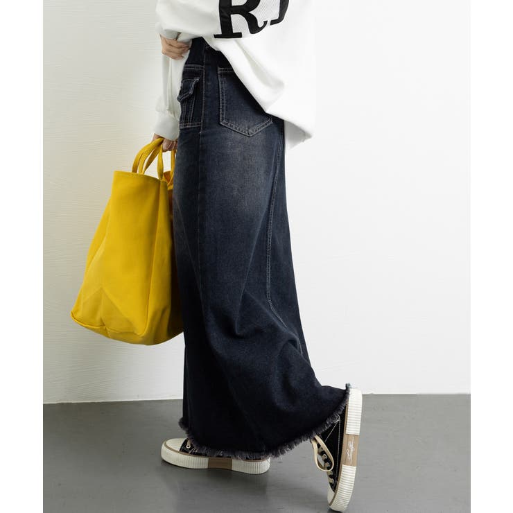 レトロデニムスカート ハイウエスト 韓国 | Miniministore | 詳細画像13 