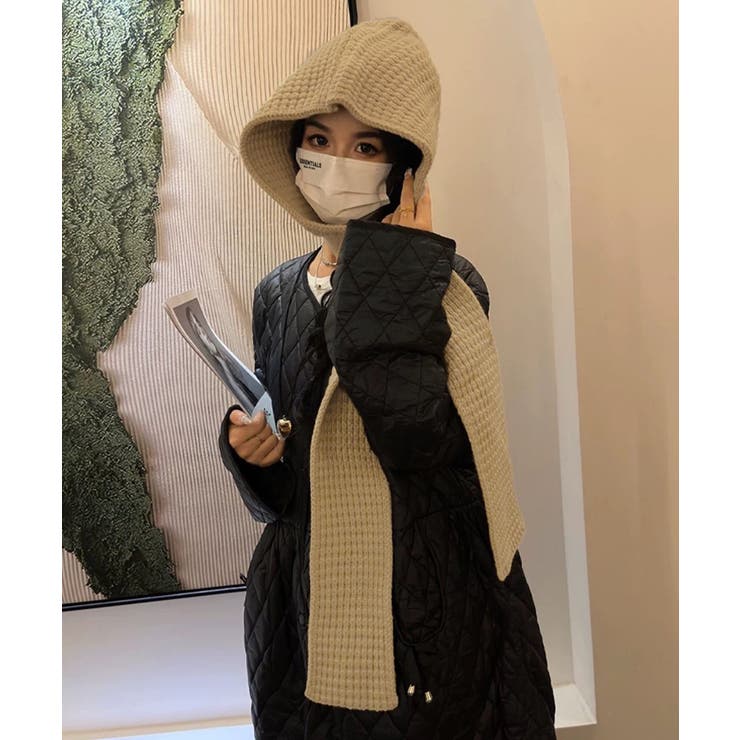 フード付きニットマフラー韓国風バラクラバ | Miniministore | 詳細画像11 