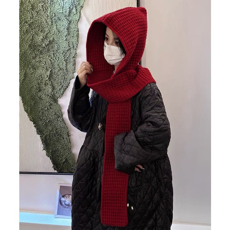 フード付きニットマフラー韓国風バラクラバ | Miniministore | 詳細画像17 