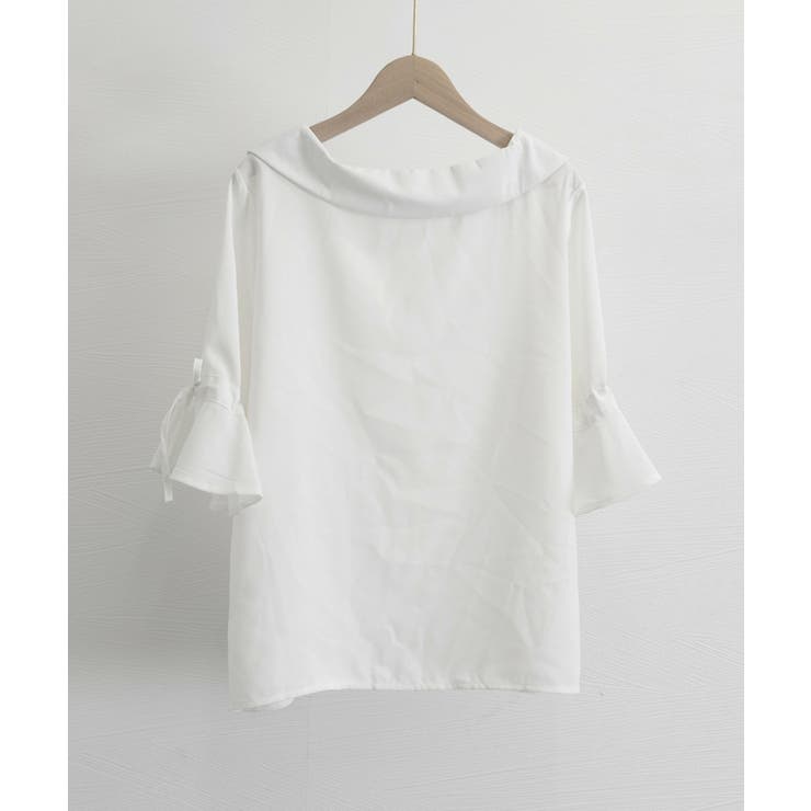 タグ付き新品☆LOHEN ローヘン ベルスリーブブラウス ホワイト