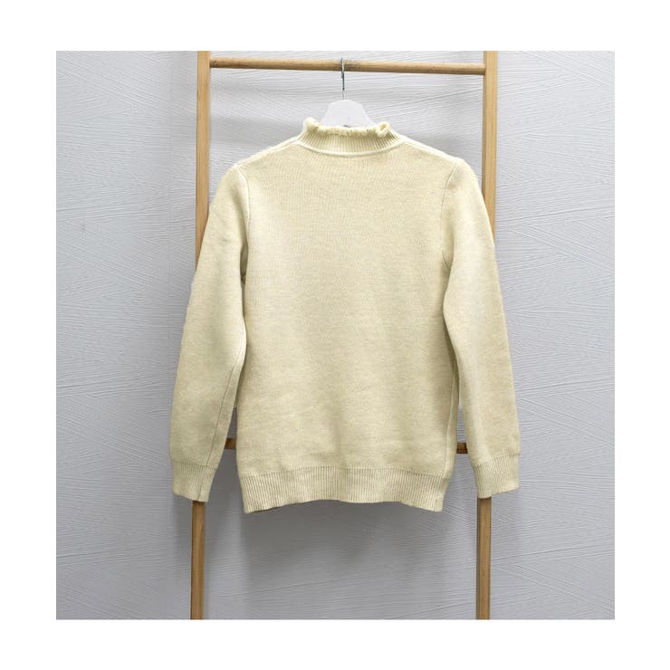 裏起毛 メロウニットトップス ハイネック | Miniministore | 詳細画像15 