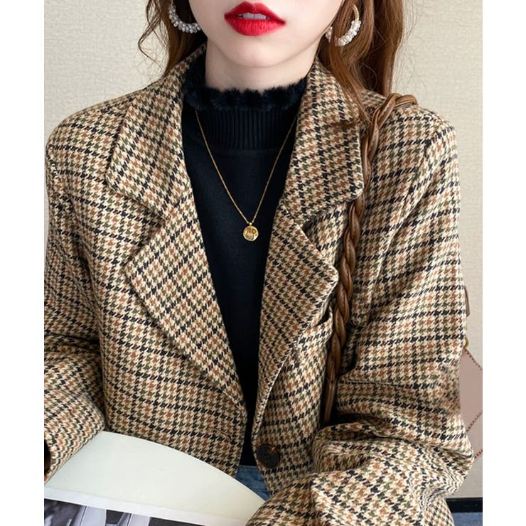 裏起毛 メロウニットトップス ハイネック | Miniministore | 詳細画像2 