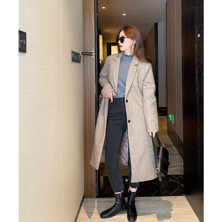 裏起毛 メロウニットトップス ハイネック | Miniministore | 詳細画像8 