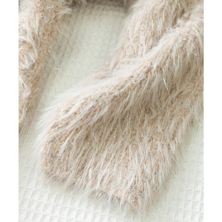 ラメシャギーニットトップス Vネック秋冬 | Miniministore | 詳細画像28 