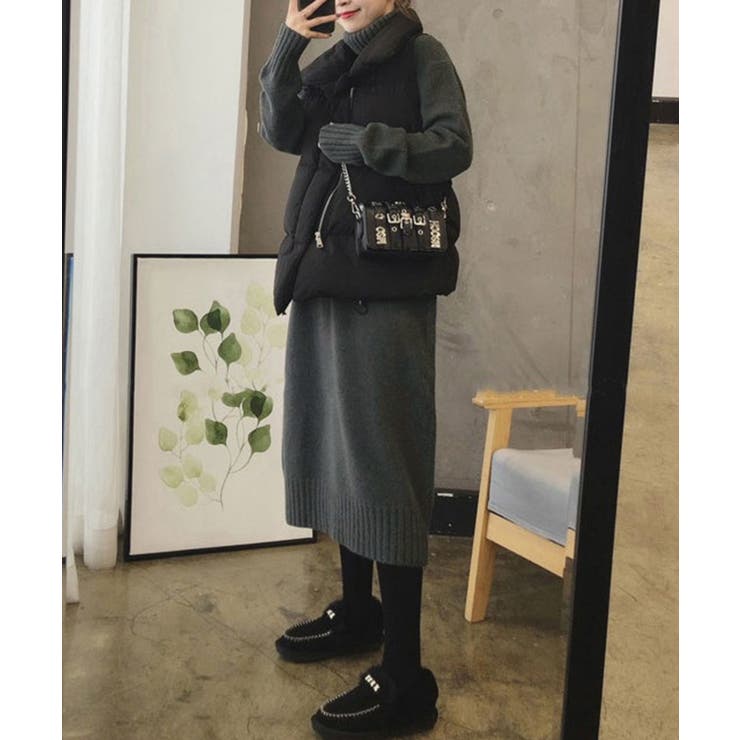 ハイネックニットワンピースゆったり秋冬服 | Miniministore | 詳細画像10 