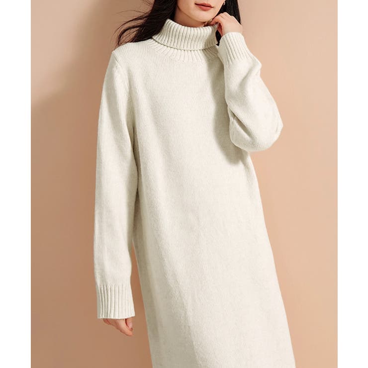 ハイネックニットワンピースゆったり秋冬服 | Miniministore | 詳細画像14 