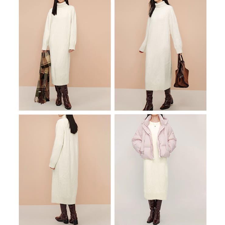 ハイネックニットワンピースゆったり秋冬服 | Miniministore | 詳細画像15 