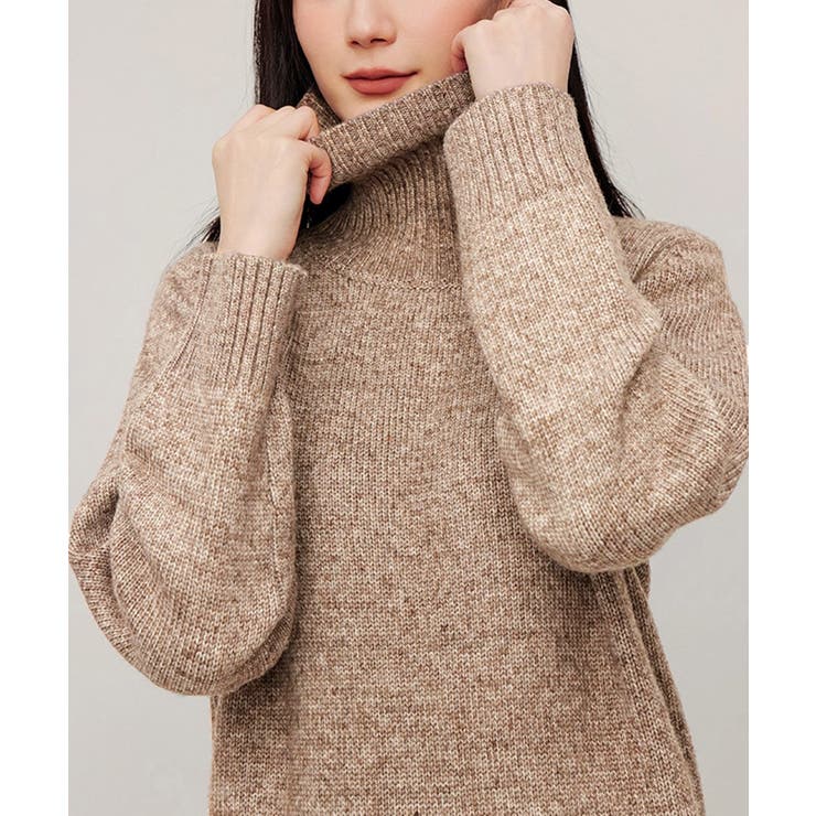 ハイネックニットワンピースゆったり秋冬服 | Miniministore | 詳細画像16 