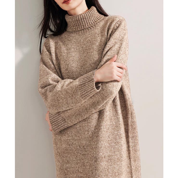 ハイネックニットワンピースゆったり秋冬服 | Miniministore | 詳細画像17 