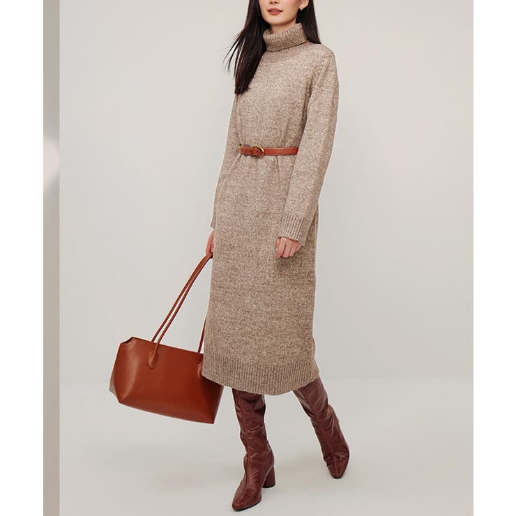 ハイネックニットワンピースゆったり秋冬服 | Miniministore | 詳細画像18 