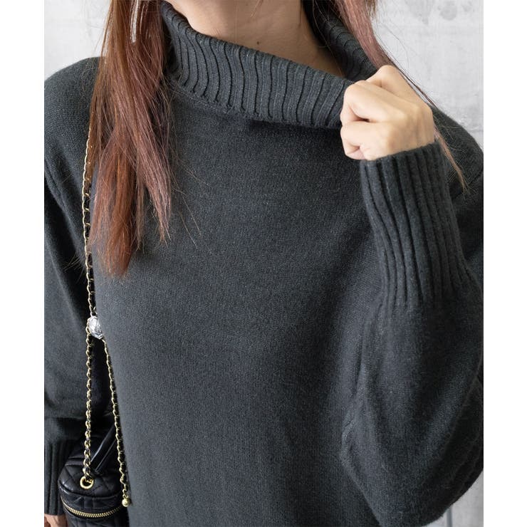 ハイネックニットワンピースゆったり秋冬服 | Miniministore | 詳細画像22 