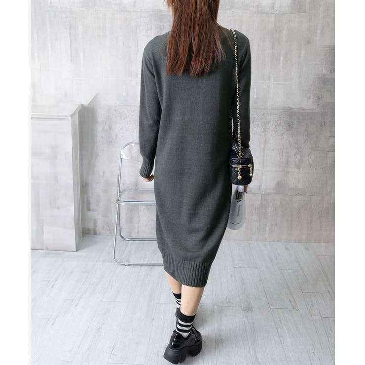 ハイネックニットワンピースゆったり秋冬服 | Miniministore | 詳細画像23 