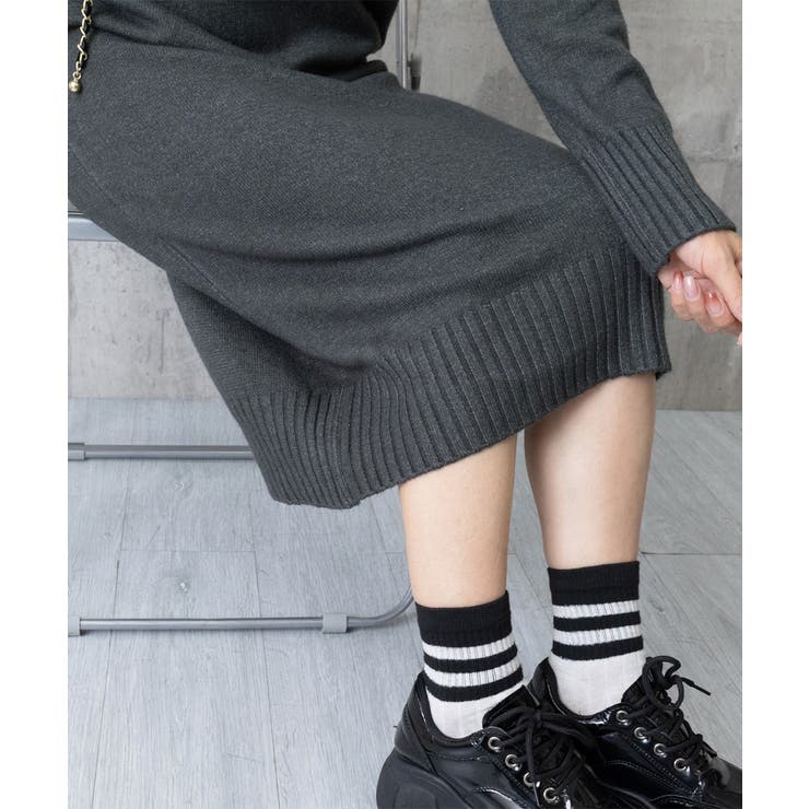 ハイネックニットワンピースゆったり秋冬服 | Miniministore | 詳細画像25 