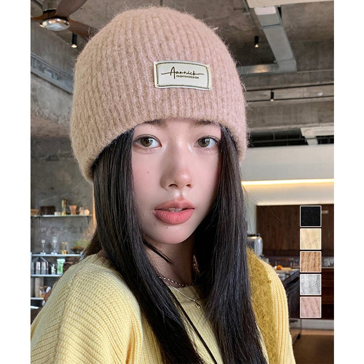 ロゴニット帽子レディース ニットキャップ | Miniministore | 詳細画像1 