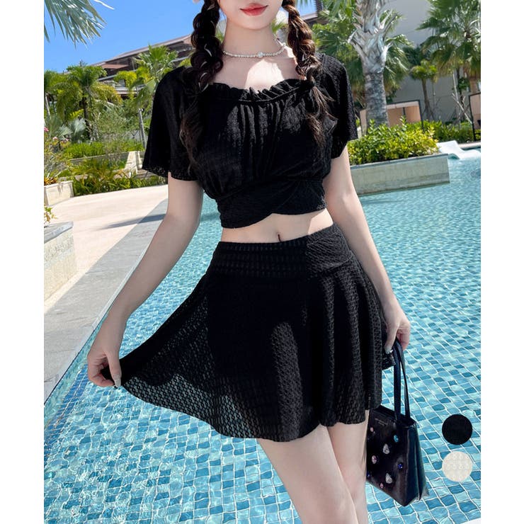 フリル水着 レディース ギャザータンキニ | Miniministore | 詳細画像1 