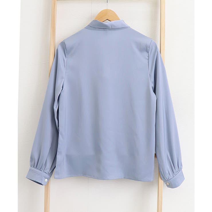 ボウタイ ブラウス レディース Vネック | Miniministore | 詳細画像32 