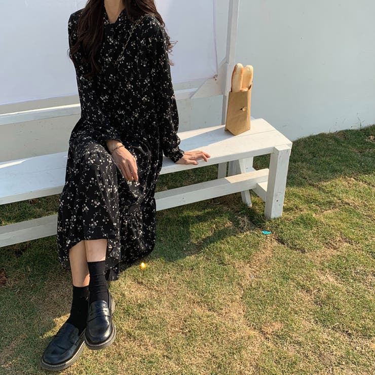 小花柄 ボウタイワンピース レディース春 | Miniministore | 詳細画像8 