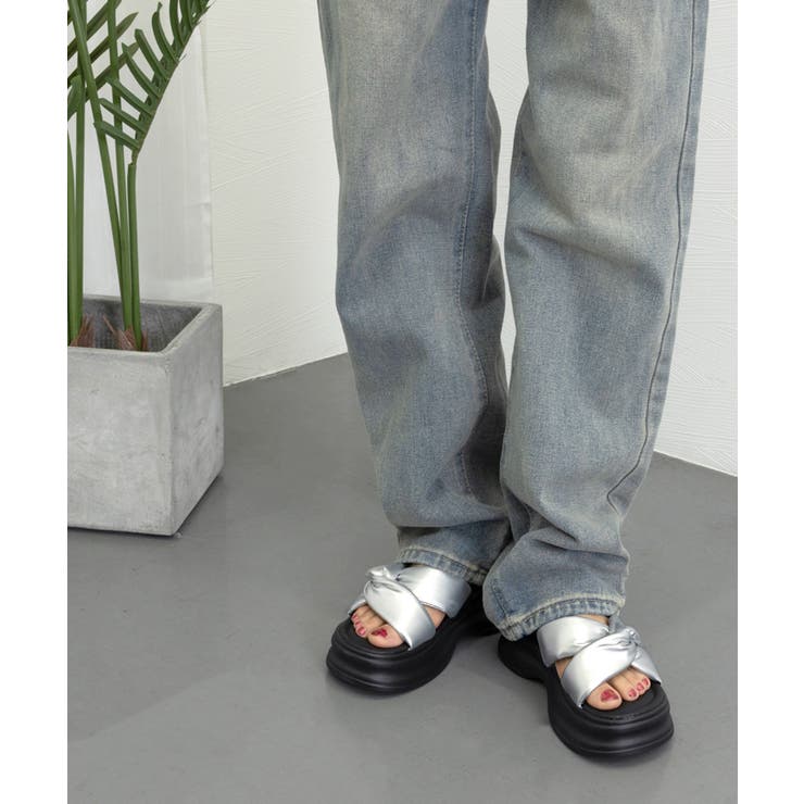 厚底サンダル クロスベルトサンダル韓国風 | Miniministore | 詳細画像5 