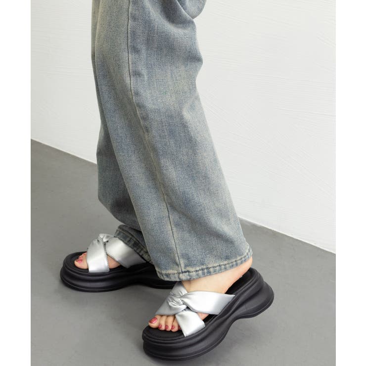 厚底サンダル クロスベルトサンダル韓国風 | Miniministore | 詳細画像6 
