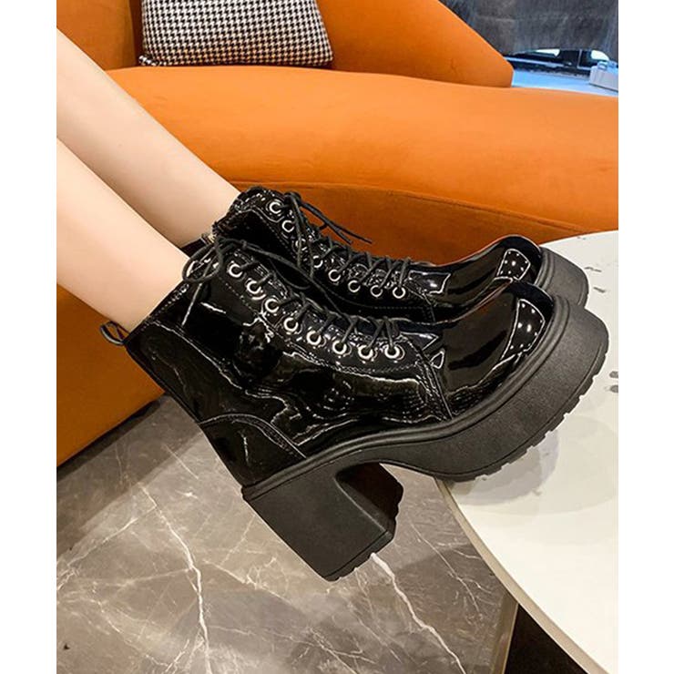 ショートブーツ 厚底ブーツ レースアップ | Miniministore | 詳細画像17 